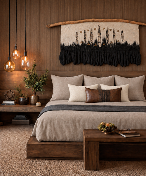 Wet Felted Collection- Black and Ivory