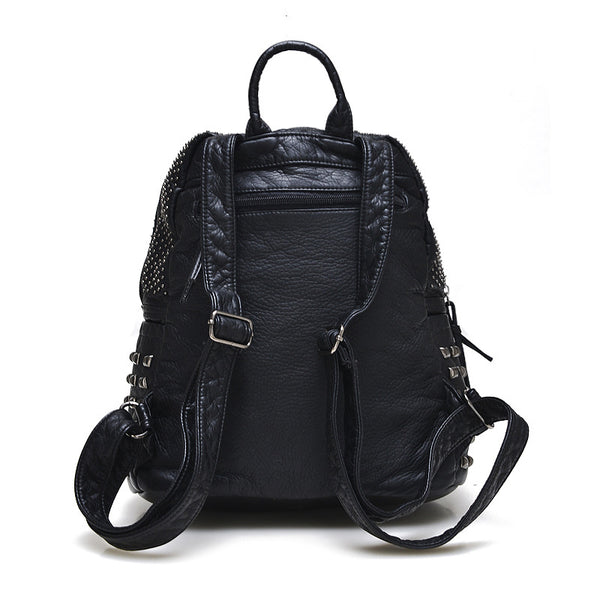 Vegan Leather Studded Backpack